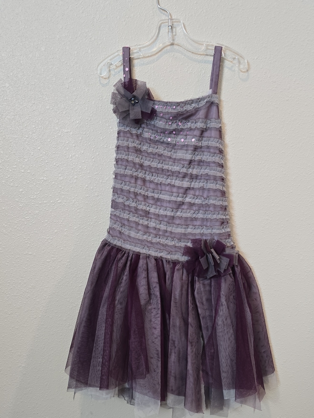 Isobella & Chloe Lavender/Purple Ruffle Tulle Party Dress